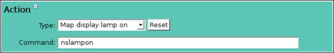 Alarm Action Map Display Lamp On