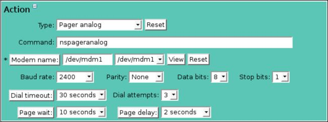 Alarm Action Pager Analog