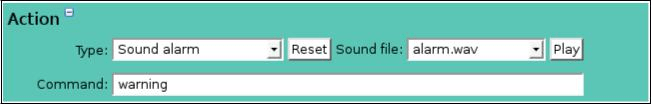 Alarm Action Sound Alarm