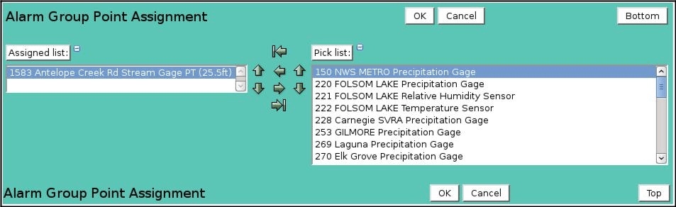 Alarm Group Point Assignment