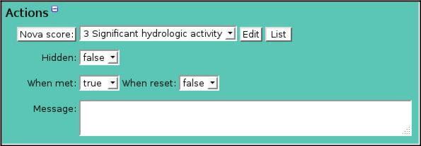 Alarm Trigger Edit Actions