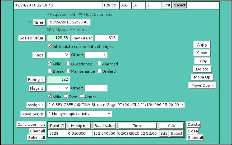 Data Edit Drift Set Starting Report