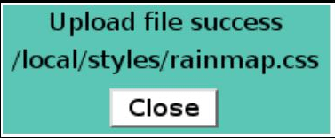 Upload Style File Success