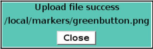 Upload Marker File Success