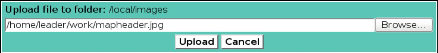 Uploaded Background File