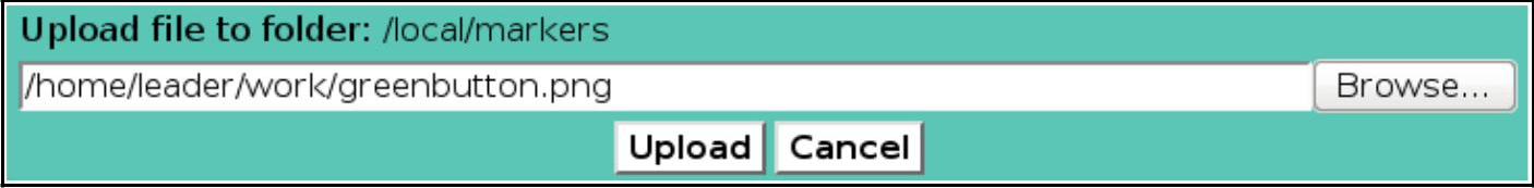 Uploaded Marker File