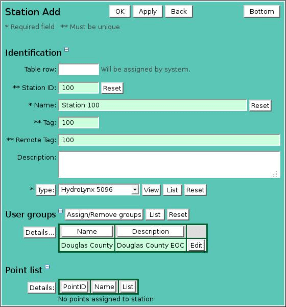 Stations and Station Types - NovaStar 5 / Administrator