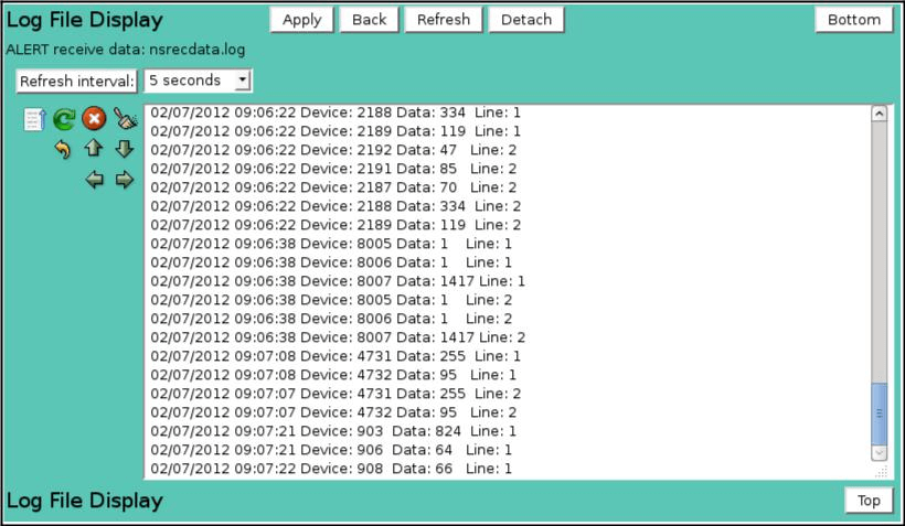 Log File Display