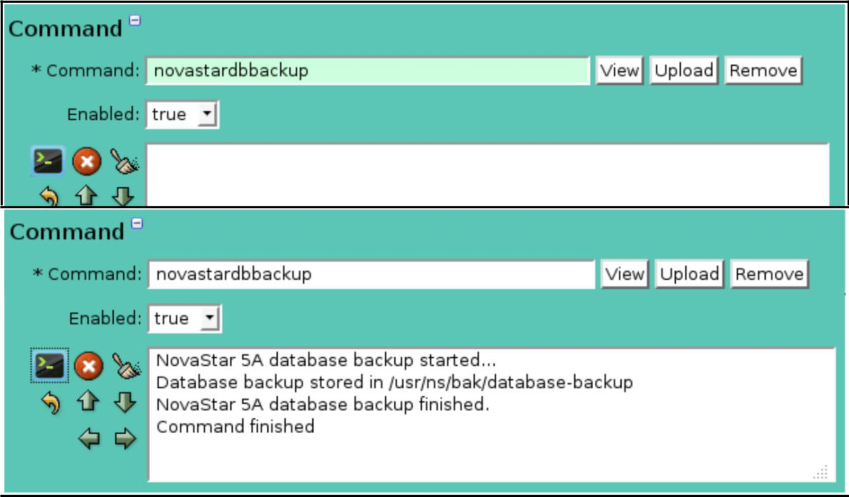 Scheduler Command Execution